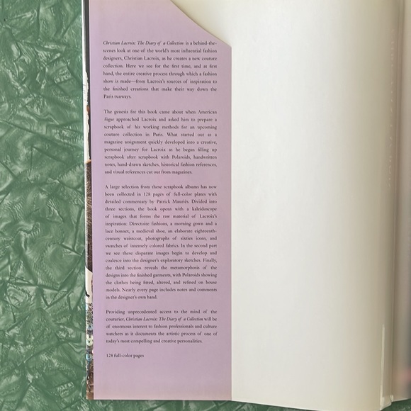 Christian Lacroix The Diary of a Collection book - Picture 4 of 7